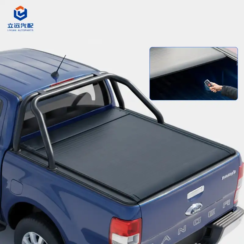 Ford Jeep အတွက် လျှပ်စစ် Hard Aluminum Retractable Tonneau Cover
