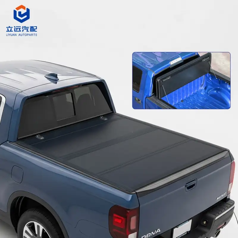 Honda အတွက် Low Profile Hard Quad-Fold Tonneau Cover