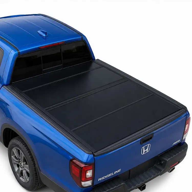 Honda Ridgeline အတွက် Low Profile Hard Quad-Fold Tonneau အဖုံး