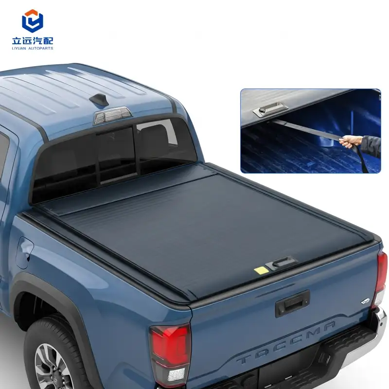 Toyota အတွက် Manual Hard Aluminum Retractable Tonneau Cover