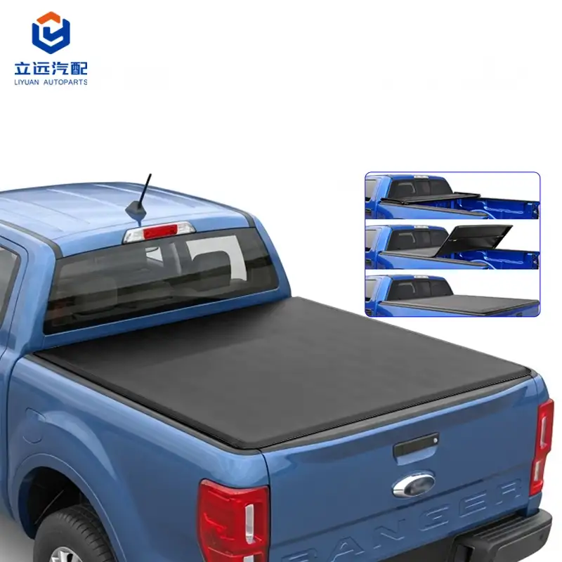 Ford Lincoln အတွက် Soft Vinyl Tri-Fold Tonneau အဖုံး